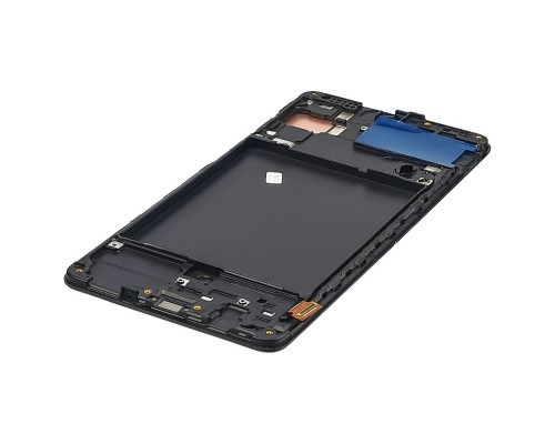 Дисплей для Samsung A715 Galaxy A71 (2020) с чёрным тачскрином и чёрной корпусной рамкой OLED