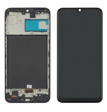 Дисплей для Samsung M305 Galaxy M30 с чёрным тачскрином и корпусной рамкой OLED
