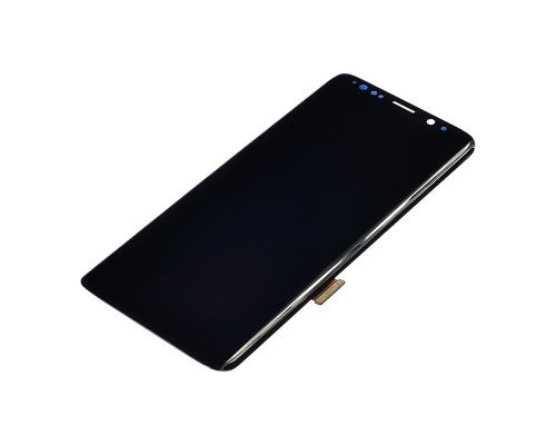Дисплей для Samsung G960 Galaxy S9 с чёрным тачскрином Original (переклеенное стекло)
