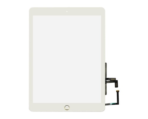 Тачскрин для Apple iPad 9.7 (2017) (A1822/ A1823) белый с кнопкой Home