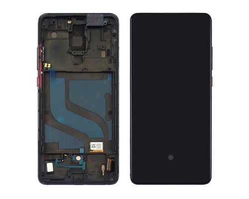 Дисплей для Xiaomi Mi 9T/ Mi 9T Pro/ K20/ K20 Pro с чёрным тачскрином и корпусной рамкой OLED