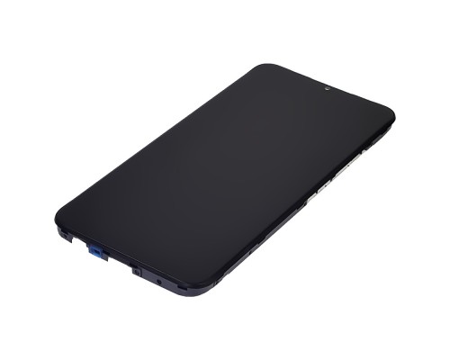 Дисплей для Realme C21Y с чёрным тачскрином и корпусной рамкой