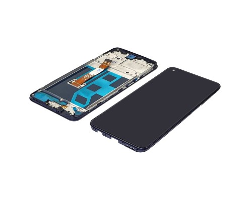 Дисплей для Oppo A53/ A32 (2020) с чёрным тачскрином и корпусной рамкой