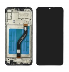 Дисплей для Samsung A207 Galaxy A20S (2019) с чёрным тачскрином и корпусной рамкой