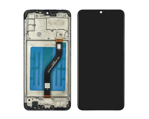 Дисплей для Samsung A207 Galaxy A20S (2019) с чёрным тачскрином и корпусной рамкой