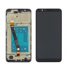 Дисплей для Huawei Honor 7X с чёрным тачскрином и корпусной рамкой