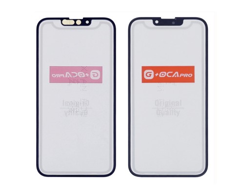 Стекло тачскрина с OCA плёнкой для Apple iPhone 13 Pro чёрное с рамкой G+OCA Pro