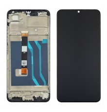 Дисплей для Realme C51/ C53 с чёрным тачскрином и корпусной рамкой