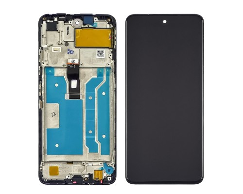 Дисплей для Huawei P Smart (2021) с чёрным тачскрином и корпусной рамкой
