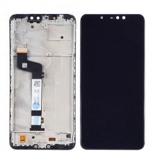 Дисплей для Xiaomi Redmi Note 6 Pro с чёрным тачскрином и корпусной рамкой