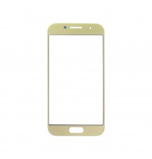Стекло тачскрина для Samsung A320 Galaxy A3 (2017) золотистое с олеофобным покрытием, закалённое