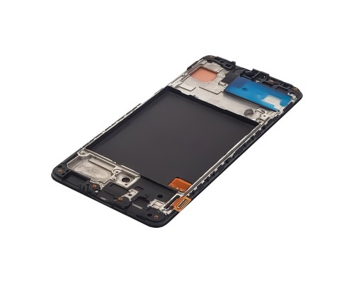 Дисплей для Samsung A515 Galaxy A51 (2020) с чёрным тачскрином и корпусной рамкой (с широким ободком) OLED