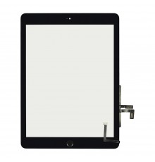 Тачскрин для Apple iPad 9.7 (2017) (A1822/ A1823) чёрный с кнопкой Home