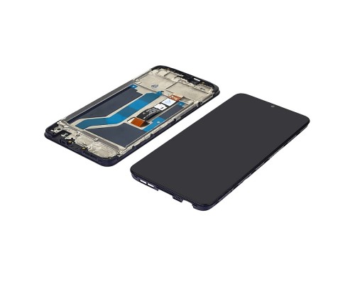 Дисплей для Oppo A5S/ A7/ A12/ Realme 3 с чёрным тачскрином и корпусной рамкой