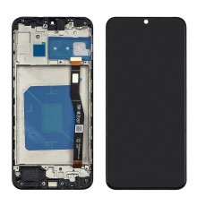 Дисплей для Samsung M205 Galaxy M20 (2019) с чёрным тачскрином и корпусной рамкой
