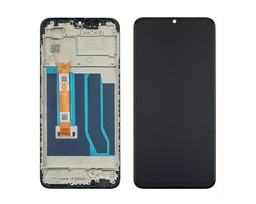 Дисплей для Oppo A18 (2023)/ A38 (2023) с чёрным тачскрином и корпусной рамкой