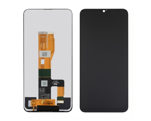 Дисплей для Realme C30S с чёрным тачскрином Service Pack