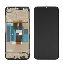 Дисплей для Realme C11 (2021) с чёрным тачскрином и корпусной рамкой