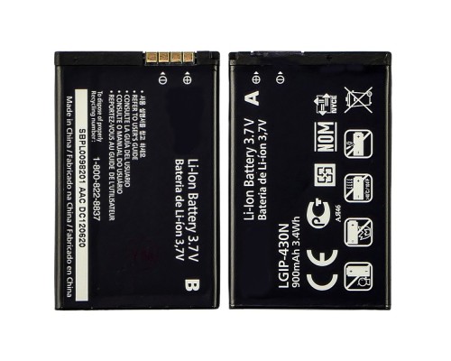 Аккумулятор LGIP-430N для LG GS290/ T300/ T310/ T315/ KF301 AAAA