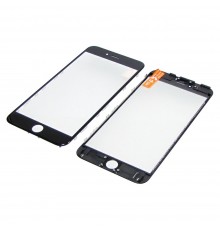 Стекло тачскрина для Apple iPhone 6s Plus чёрное с рамкой и OCA плёнкой HC