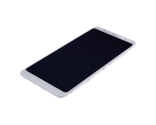 Дисплей для Xiaomi Redmi 5 Plus с белым тачскрином и корпусной рамкой
