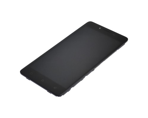 Дисплей для Lenovo A6000/ A6010 с чёрным тачскрином и корпусной рамкой
