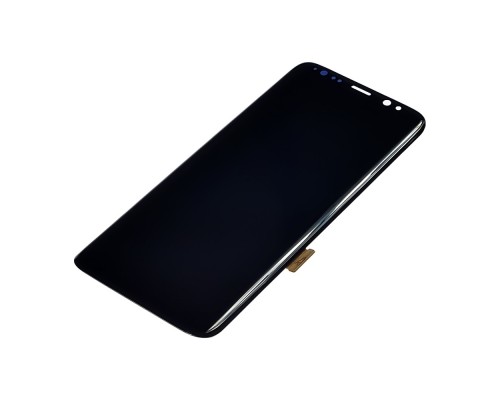 Дисплей для Samsung G950 Galaxy S8 с чёрным тачскрином Original (переклеенное стекло)