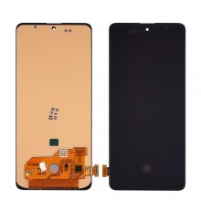 Дисплей для Samsung A515 Galaxy A51 (2020) с чёрным тачскрином (с широким ободком) OLED