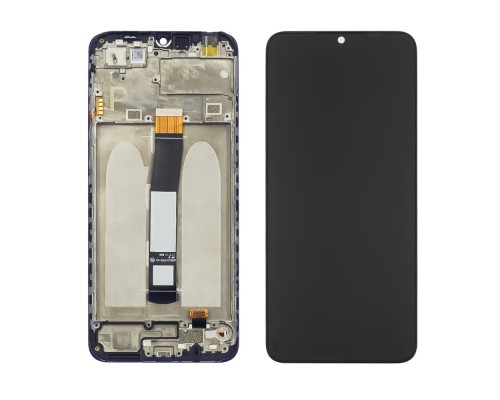 Дисплей для Xiaomi Poco C40 с чёрным тачскрином и корпусной рамкой