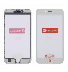 Стекло тачскрина с OCA плёнкой для Apple iPhone 6s Plus белое с рамкой G+OCA Pro