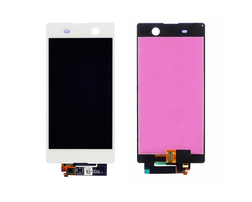 Дисплей для Sony E5603 Xperia M5 Dual Sim/ E5606/ E5633 с белым тачскрином