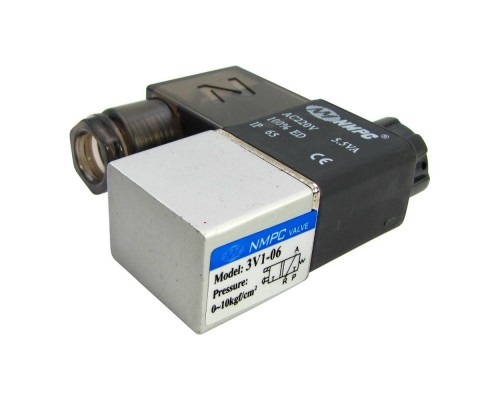 Пневматический электромагнитный клапан 3V1-06, давление 0-1 MPa, AC-220V