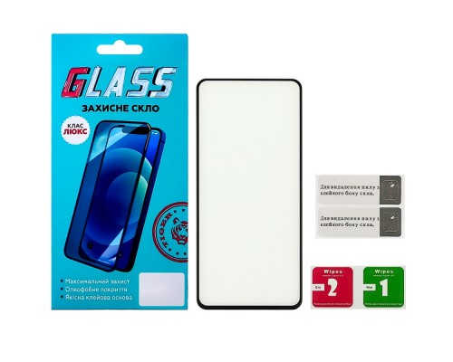 Защитное стекло для Samsung A515/ A525 A51/ A52 (0.3 мм, 4D ARC чёрное) Люкс