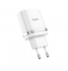 Сетевое зарядное устройство Hoco C12Q USB QC белое