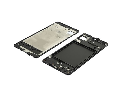 Дисплейная рамка для Samsung A715 Galaxy A71 чёрная