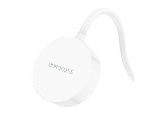 Беспроводное зарядное устройство Borofone BQ13C для Apple Watch магнитное белое