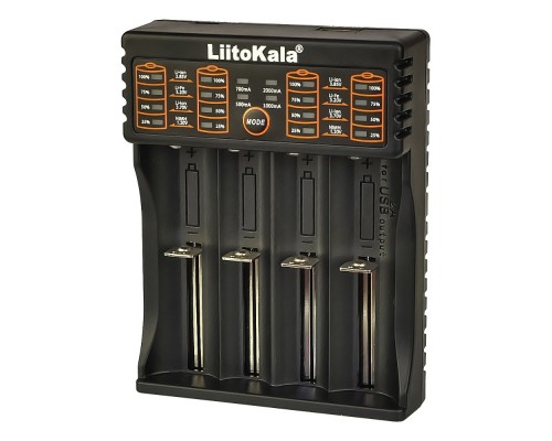 Сетевое зарядное устройство LiitoKala Lii-402 для аккумуляторов 18650/ АА/ ААА и других, 4 слота