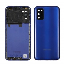 Задняя крышка для Samsung A037 Galaxy A03s со стеклом камеры Blue (синяя)
