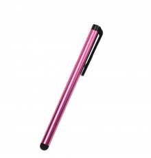 Стилус ёмкостный , с пластиковой ручкой, алюминиевый, розовый