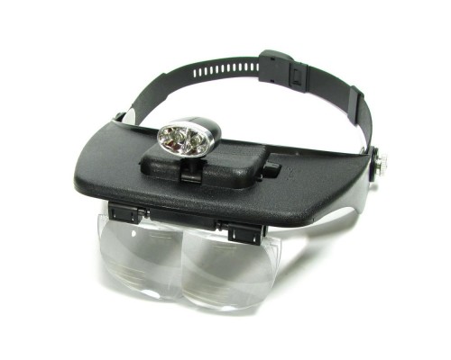Бинокуляры MG81001-A с LED-подсветкой (спаренные линзы 1.2х/1.8х/2.5х/3.5х)
