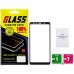 Защитное стекло для Samsung A750 A7 (2018) Full Glue (0.25 мм, 2.5D, чёрное) Люкс