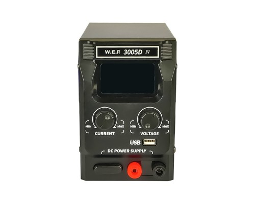 Блок питания WEP 3005D-IV, 30V, 5A, импульсный, с цифровой индикацией (V/A/W), USB fast charge