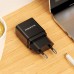 Сетевое зарядное устройство Borofone BA19A USB черное + кабель USB to MicroUSB