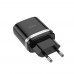 Сетевое зарядное устройство Hoco C12Q USB QC черное