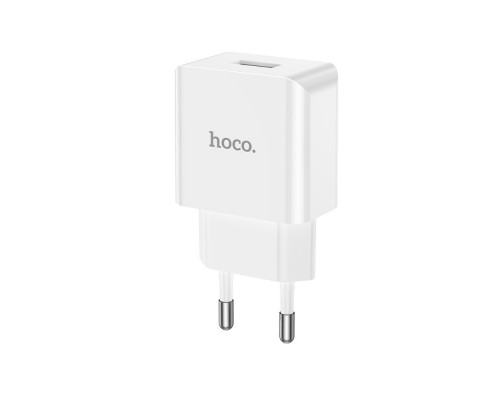 Сетевое зарядное устройство Hoco C106A USB белое