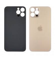 Заднее стекло корпуса для Apple iPhone 13 Pro Gold (золотистое) (Big hole)