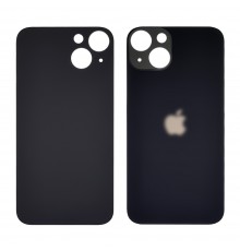 Заднее стекло корпуса для Apple iPhone 13 Midnight (чёрное) (Big hole)