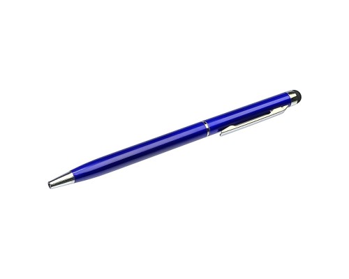 Стилус ёмкостный PS100, с шариковой ручкой, металлический, тёмно-синий