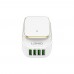 Сетевое зарядное устройство Ldnio A4405 4 USB ночник белое + кабель USB to Type-C