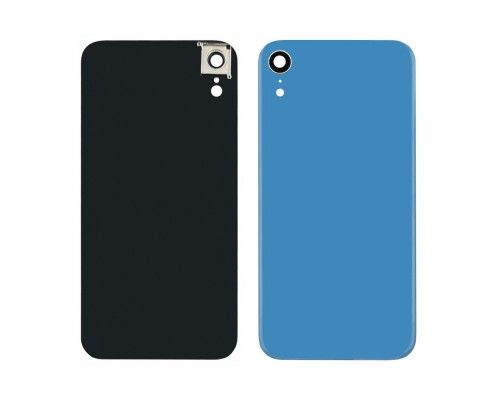 Заднее стекло корпуса для Apple iPhone XR со стеклом камеры Light Blue (голубое)